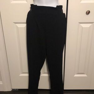 Pull on paperbag pants